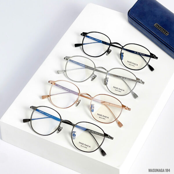Masunaga 184 – Gọng Kính Tròn Titanium Chính Hãng