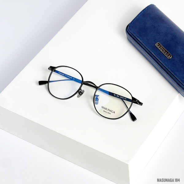 Masunaga 184 – Gọng Kính Tròn Titanium Chính Hãng