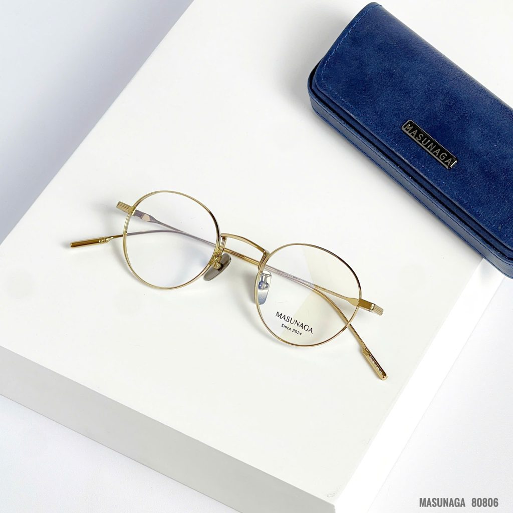 Masunaga 80806 - Gọng Kính Tròn Titanium Chính Hãng