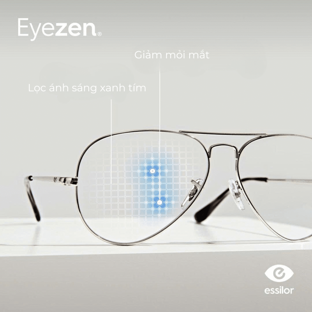 Essilor Eyezen Start Stock – Tròng Kính Chống Ánh Sáng Xanh Chính Hãng