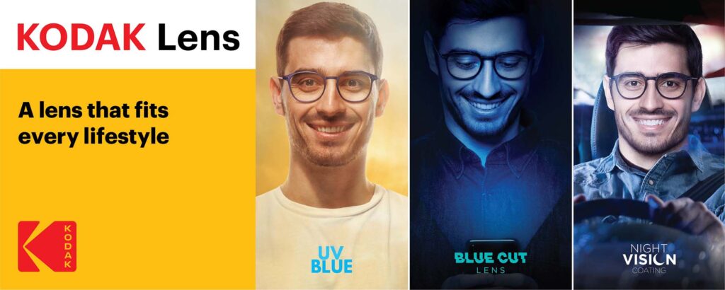 Kodak UVBlue Lens 1.60 – Tròng Kính Mỏng Chống Ánh Sáng Xanh Từ Mỹ