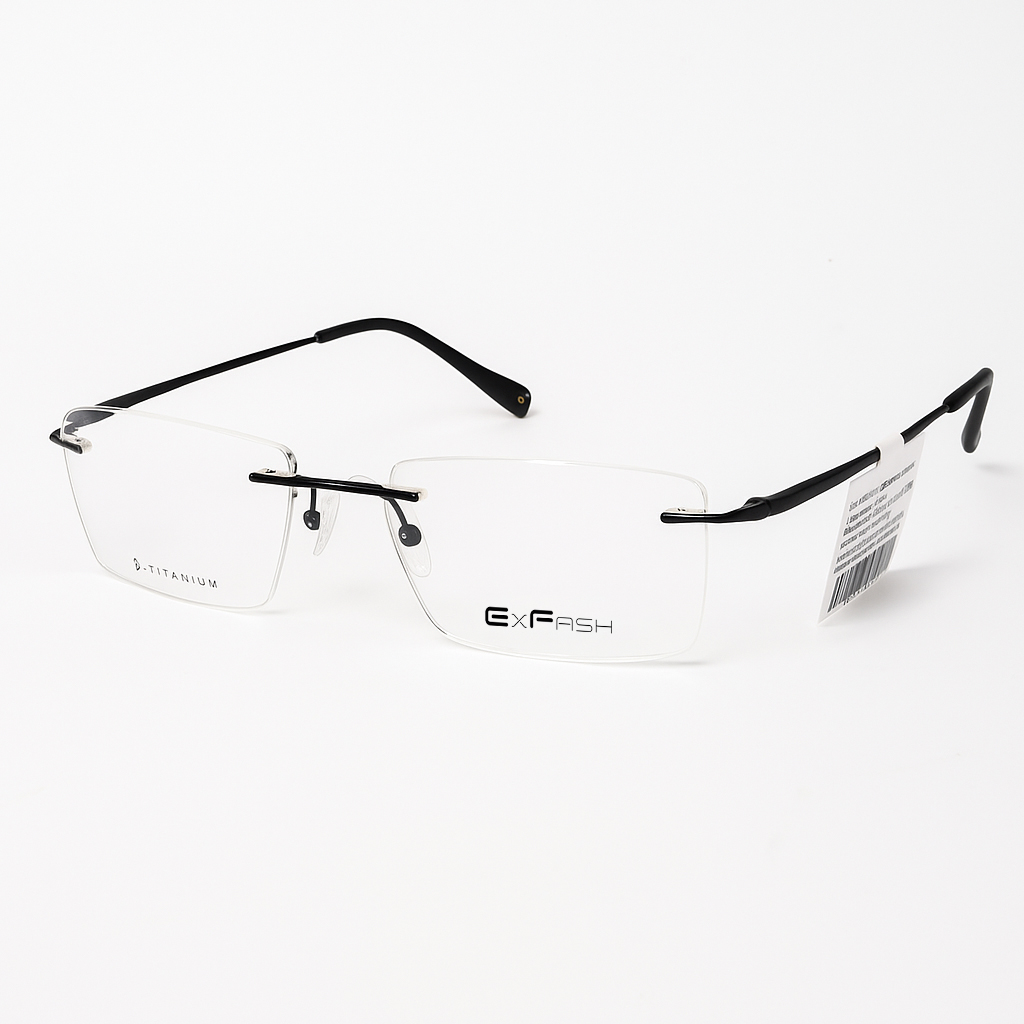 Exfash EF33244T Kính Gọng Khoan Titanium - Tem Chính Hãng