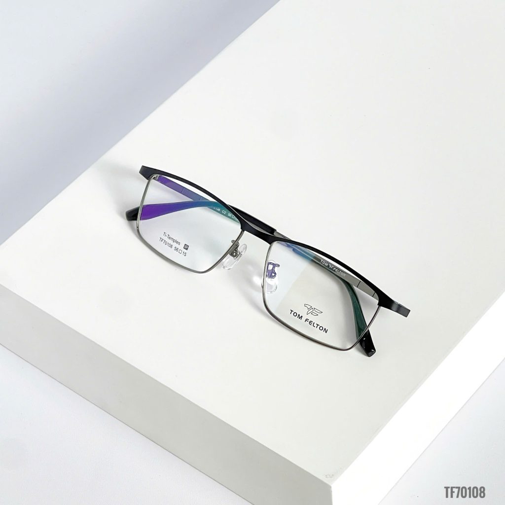 Tom Felton TF70108 - Gọng Kính Nữa Khung Titanium Chính Hãng