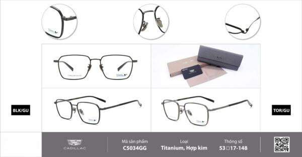 Gọng Kính Retro Cadillac C5034GG Chính Hãng - Ảnh 5