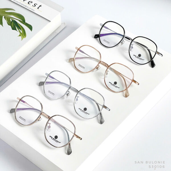 gọng kính tròn titanium san buloine