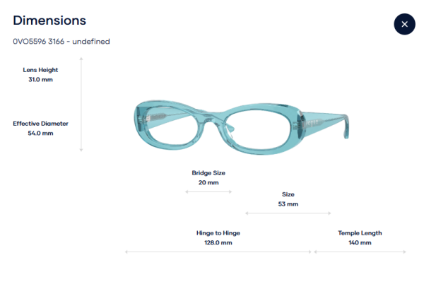 Vogue 0VO5596 Gọng Kính Mắt Mèo – Tem Chính Hãng Luxottica - Ảnh 2