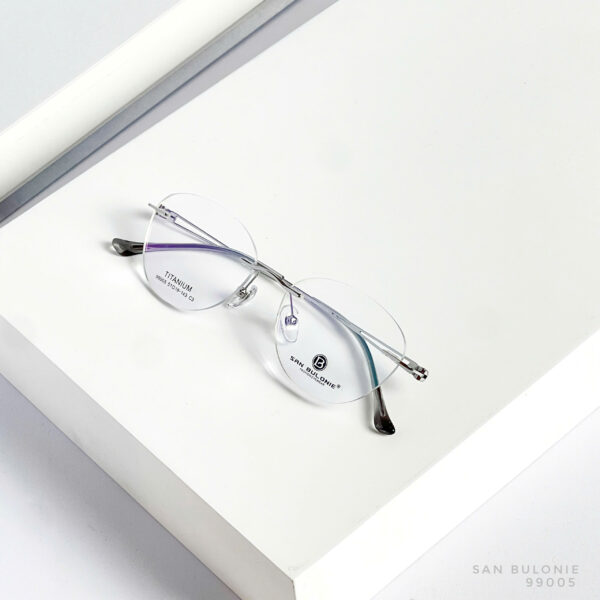 Kính Không Gọng Oval Titanium San Bulonie 99005