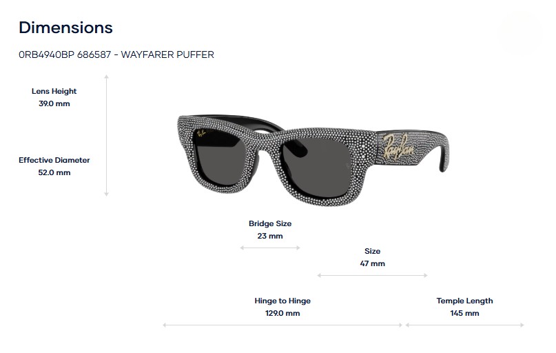 Gọng Kính Ray-Ban 0RB4940BP Wayfarer Puffer