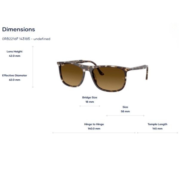 Kính Mát RayBan 0RB2216F – Tem Chính Hãng Luxottica - Ảnh 9