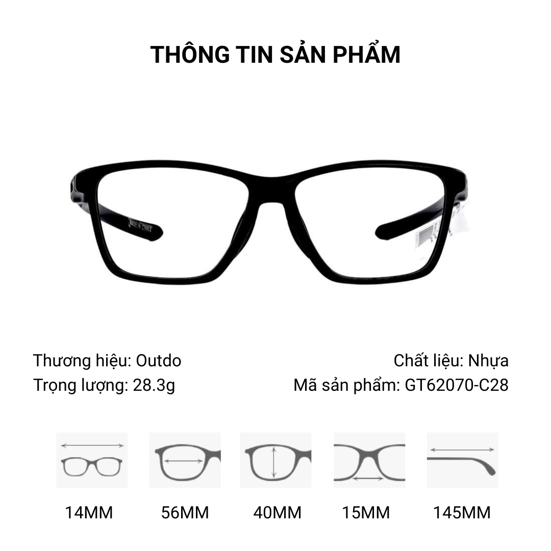 Gọng Kính OutDo GT62070-C28 Chính Hãng