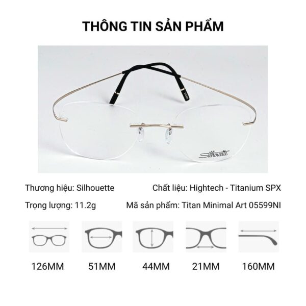 gong-kinh-silhouette-5599-7531 Kính Không Gọng Silhouette Titan Minimal Art 05599NI