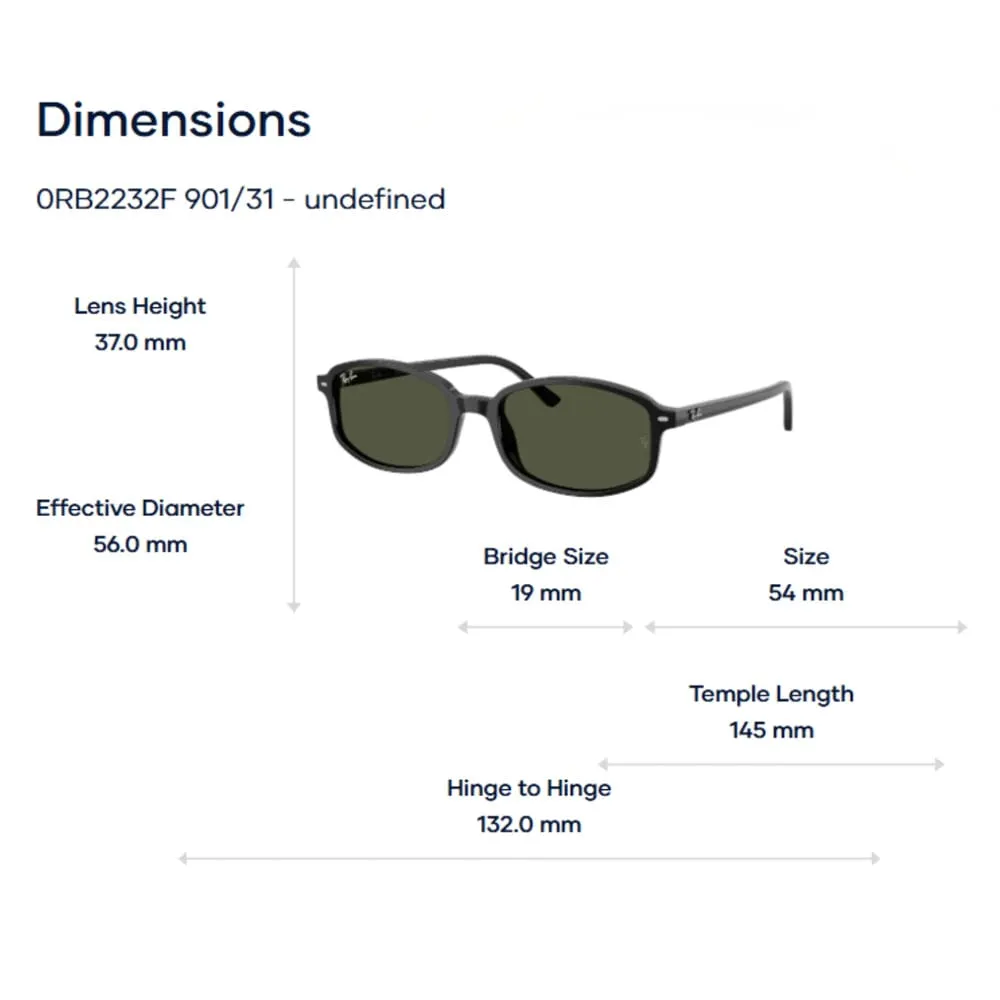 Kính Mát RayBan 0RB2232F – Tem Chính Hãng Luxottica