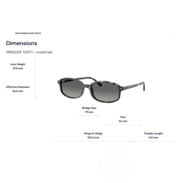 Kính Mát RayBan 0RB2232F – Tem Chính Hãng Luxottica - Ảnh 2