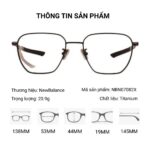 Gọng Kính Đa Giác Titanium New Balance NBN07082X Tem Chính Hãng 101