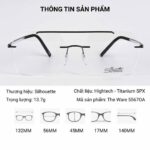 Silhouette The Wave 5567 OA Kính Không Gọng - Tem Chính Hãng 101 - Ảnh 2