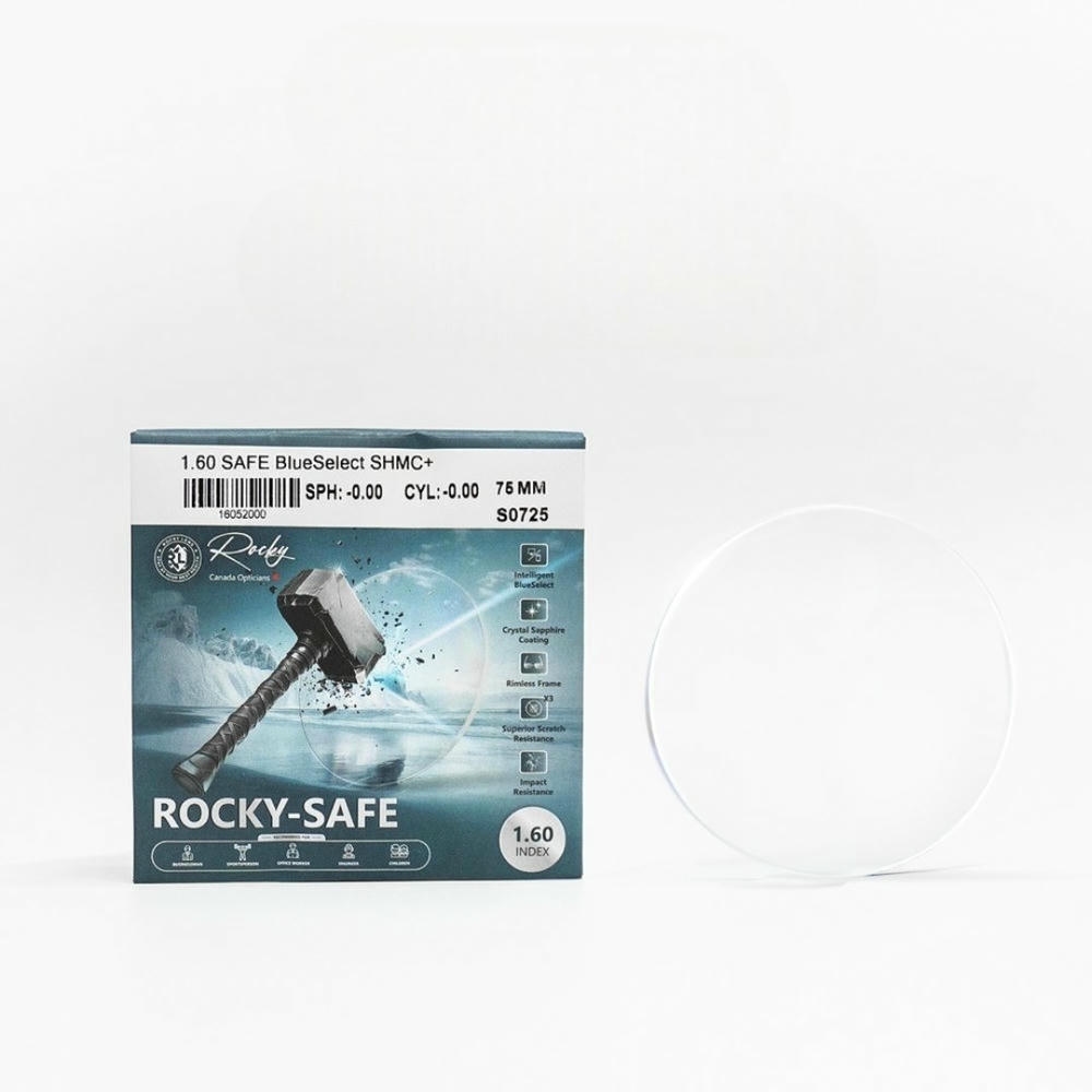 Rocky Safe 1.60 BlueSelect – Tròng Kính Chống Ánh Sáng Xanh Cao Cấp