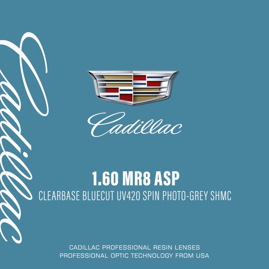 Tròng Kính Đổi Màu Khói Cadillac Lens 1.60 Spin Photo