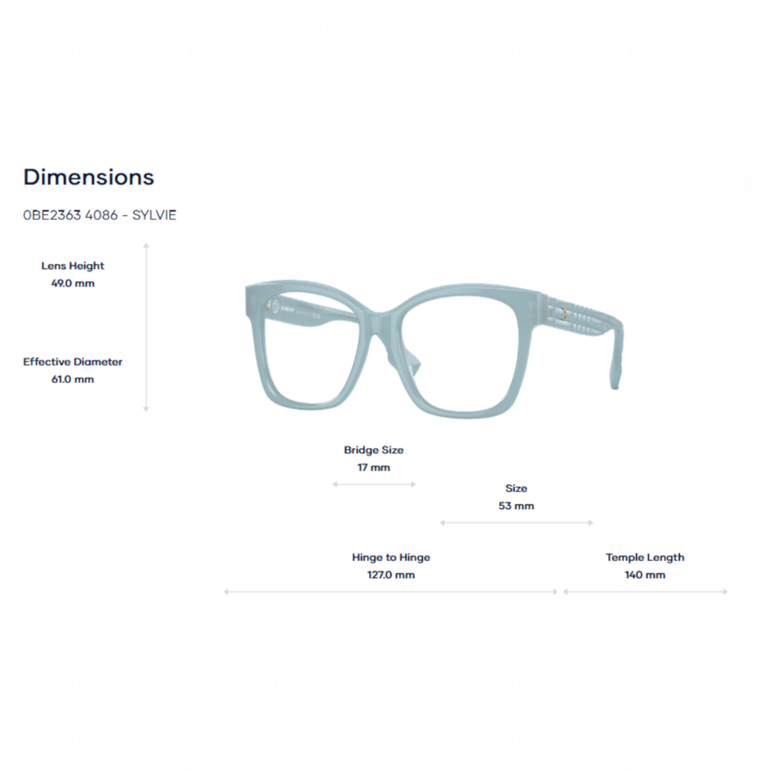 Burberry - 0BE2363 - Sylvie