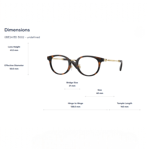 Gọng Kính Burberry 0BE2413D Gọng Kính Burberry 0BE2413D - Tem Chính Hãng Luxottica - Ảnh 2