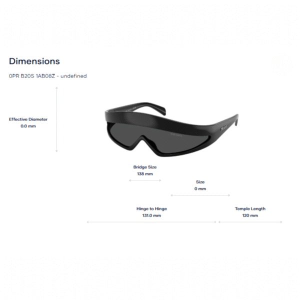 Prada 0PR B20S Kính Mát Prada 0PR B20S Visor Black Shield