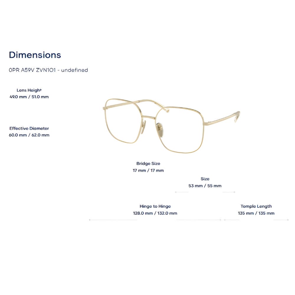 Gọng Kính Prada 0PR A59V - Chính Hãng Luxottica