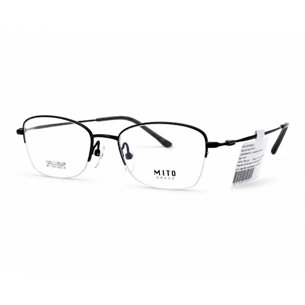 Mito MT1905 Gọng Kính Nửa Khung Titanium Mắt Mèo – Tem Chính Hãng 101