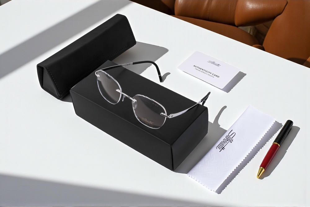 Kính Không Gọng Silhouette Momentum Aurum L009NJ Gold23K