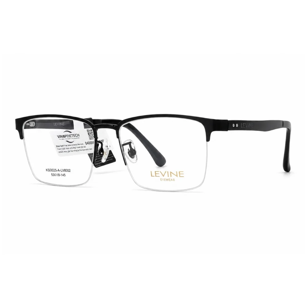 Gọng Kính Nửa Khung Levine KSOO25-A-LV8002 - Chính Hãng