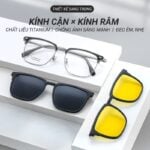 Kính Râm Cận Clip On Snap 7799 Bộ 2 Kẹp Kính - Ảnh 10