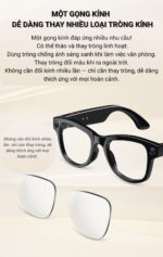 Kính Thông Minh Aison M02 – Dịch Thuật AI, Camera 08, Hộp Sạc, Tuyển Phát Wifi, Nghe Gọi