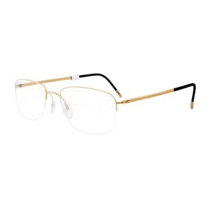 Silhouette L021 23k Gold Plated Gọng Kính Nửa Khung Mạ Vàng - Tem Chính Hãng 101