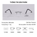 Silhouette The Wave 5567 BY Kính Không Gọng – Tem Chính Hãng 101 - Ảnh 2