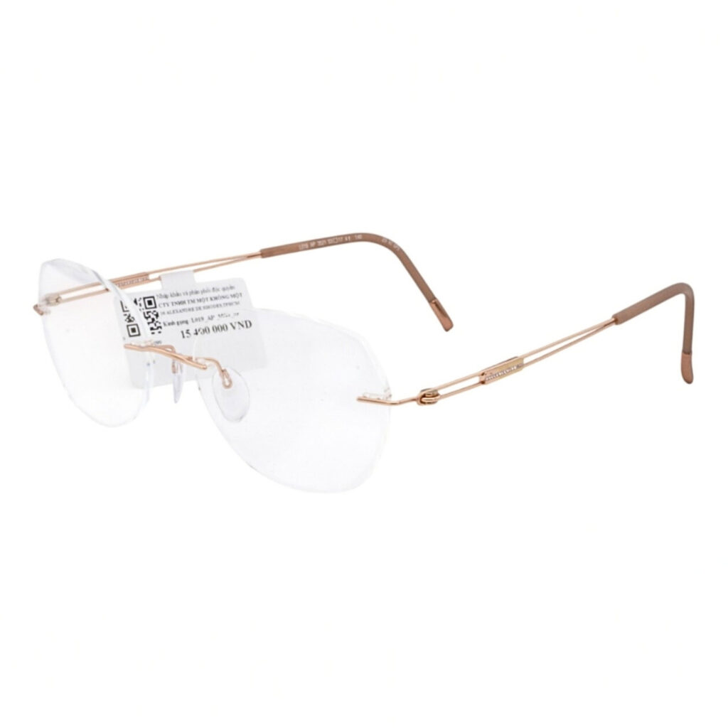 Kính Không Gọng Silhouette L019AP Mạ Vàng 23K