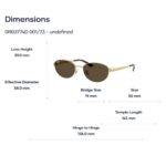 Kính Mát Oval RayBan 0RB3774D – Tem Chính Hãng Luxottica - Ảnh 2