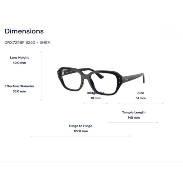 Rayban 0RX7258F Shea – Gọng Kính Chính Hãng Luxottica