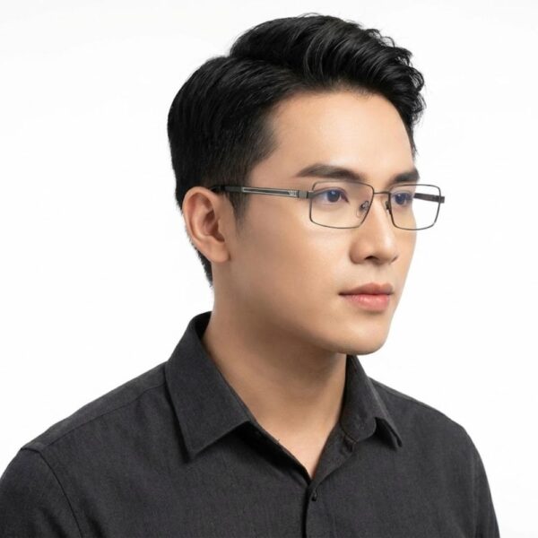 Gọng Kính Exfash EF81270T Titanium Chữ Nhật – Tem Chính Hãng 101