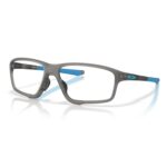 Gọng kính thể thao Oakley Crosslink Zero OX8080 xám phối chuôi xanh chính hãng