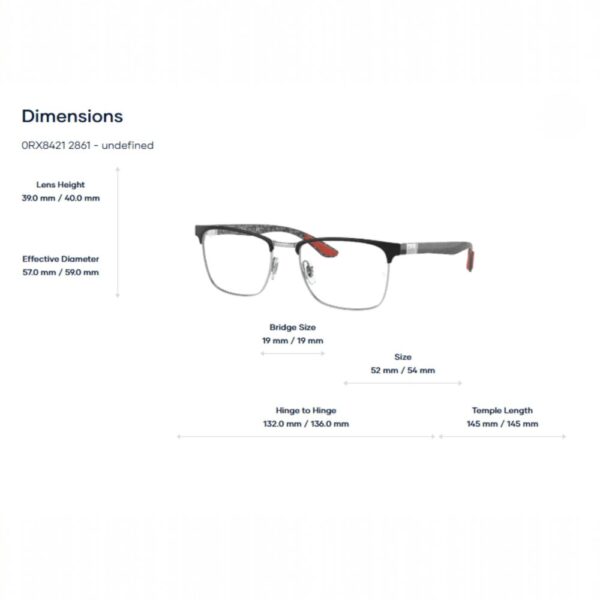 Gọng Kính RayBan 0RX8421 Optics - Tem Chính Hãng Luxottica