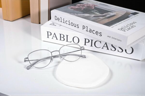 Suofeia S22946 Titanium Temple Gọng Kính Mắt Mèo - Ảnh 11