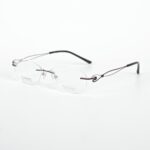 Shilaier 20071C Kính Không Gọng Titanium Oval Mắt Mèo - Ảnh 6