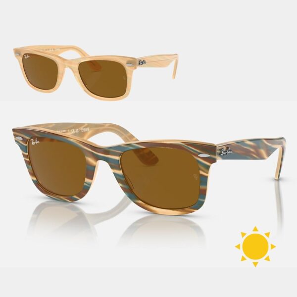 Rayban Orignal Wayfarer Change 0Rb2140F Kính Mát - Tem Chính Hãng Luxottica
