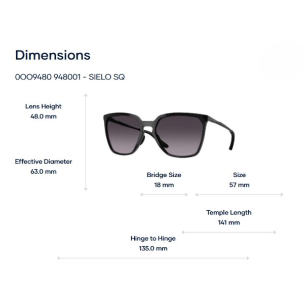 Kính Mát Vuông Oakley Sielo Sq 0OO9480 - Tem Chính Hãng Luxottica