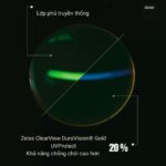 Zeiss ClearView UVProtect – Tròng Kính Đơn Tròng với Lớp Phủ DuraVision® Gold Thế Hệ Mới