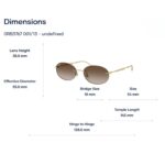 Sunglasses RayBan 0RB3767 Kính Mát Oval Không Viền - Tem Chính Hãng Luxottica