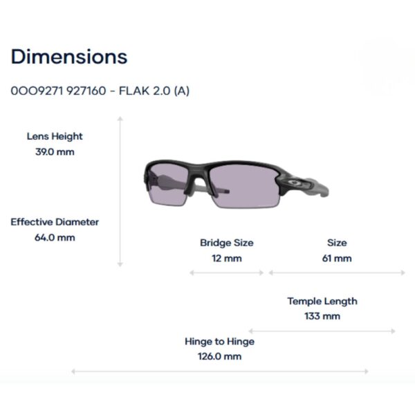 Oakley Flak 2.0 a 0OO9271 Kính Mát Thể Thao – Tem Chính Hãng Luxottica