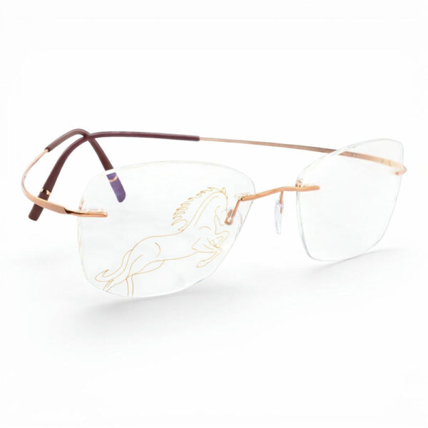 Silhouette Titan Minimal Art d’Or L027 Kính Không Gọng Mạ Vàng 23K – BST Atelier Next Phiên Bản Đặc Biệt 2026 - Ảnh 4