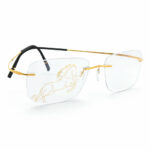 Silhouette Titan Minimal Art d’Or L027 Kính Không Gọng Mạ Vàng 23K – BST Atelier Next Phiên Bản Đặc Biệt 2026