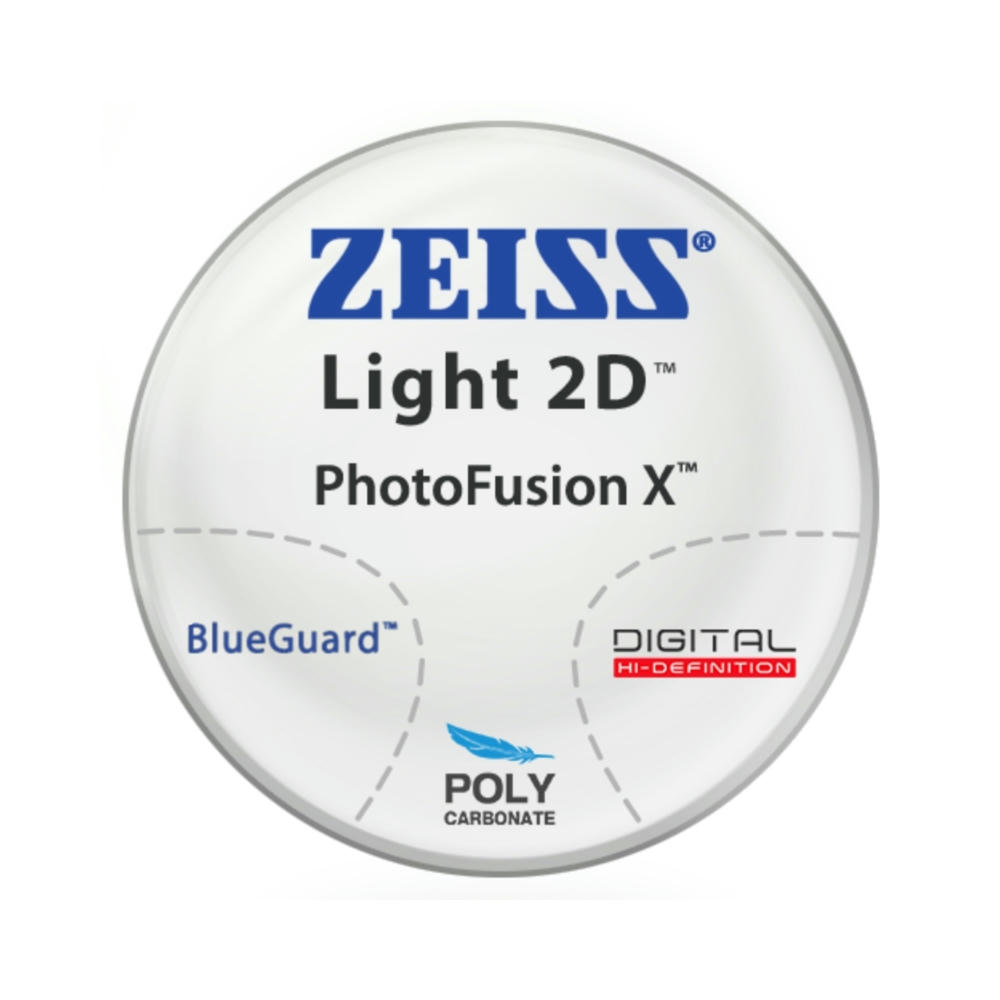 Zeiss Light 2 D PhotoFusion X – Tròng Kính Đa Tròng Đổi Màu Chống Ánh Sáng Xanh