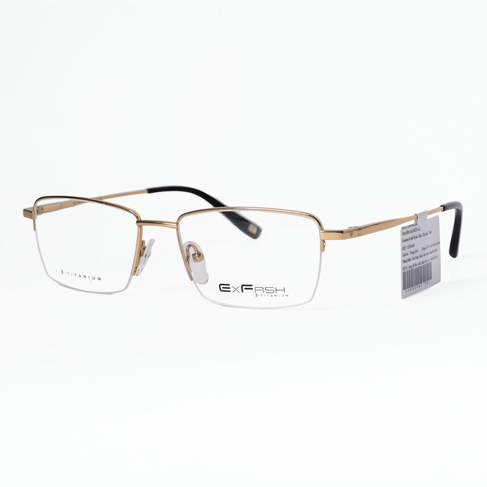 Exfash EF33298T Gọng Kính Nữa Khung Titanium - Tem Chính Hãng 101