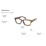 Gọng Kính Chữ Nhật Miu Miu 0MU 02YVF - Tem Chính Hãng Luxottica